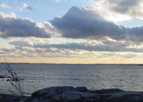 windy day at the ocean